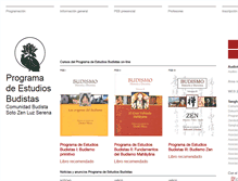 Tablet Screenshot of estudiosbudistas.sotozen.es